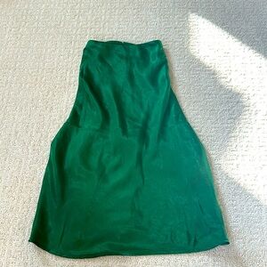 H&M green low back halter top size small